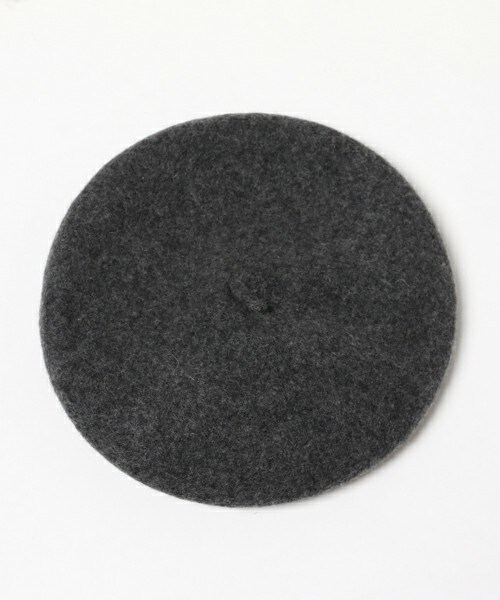 archives（アルシーヴ）の「シンプルバスクベレー（ハンチング/ベレー帽・レディース・チャコールグレー・MEDIUM）」の4枚目の写真