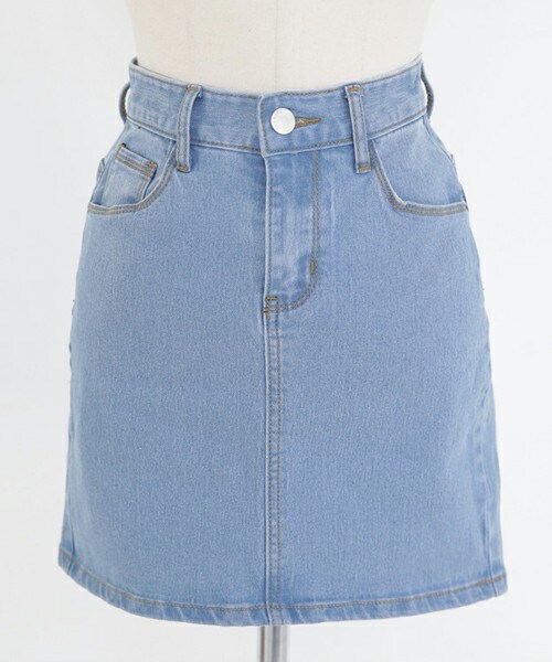 DHOLIC（ディーホリック）の「デニムタイトミニスカート（デニムスカート・レディース・ブラック/ブラックグレー/ライトブルーデニム/ブルーデニム・S/M/L）」の3枚目の写真