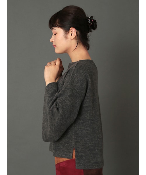 w closet（ダブルクローゼット）の「ボートネックフレア袖プルオーバー（トップス・レディース・オフホワイト/Sグレー/オレンジ/チャコール・FREE）」の6枚目の写真