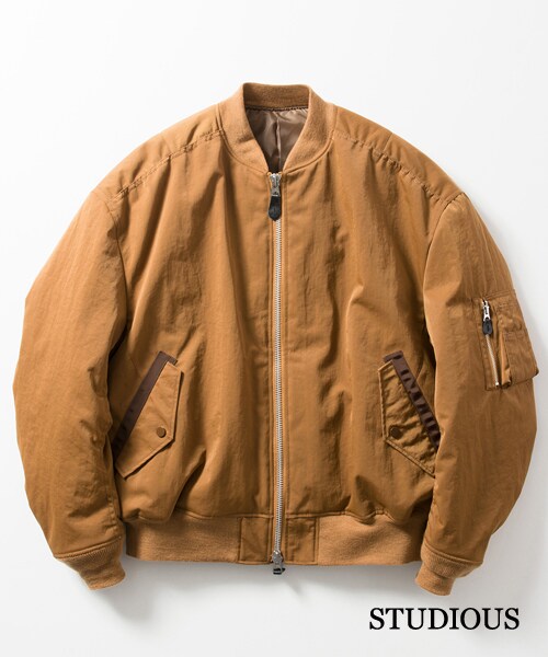 Name.（ネーム）の「ナイロンMA-1タイプブルゾン ブラック（その他・メンズ・BLK/BRN・0/1）」の9枚目の写真