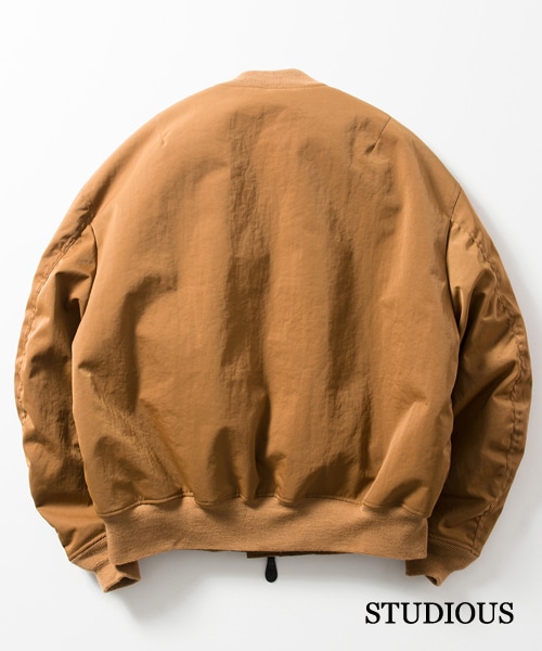 Name.（ネーム）の「ナイロンMA-1タイプブルゾン ブラック（その他・メンズ・BLK/BRN・0/1）」の8枚目の写真