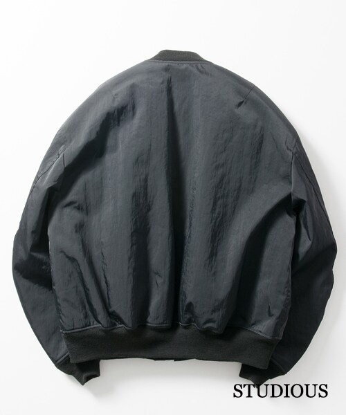 Name.（ネーム）の「ナイロンMA-1タイプブルゾン ブラック（その他・メンズ・BLK/BRN・0/1）」の14枚目の写真