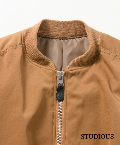 Name.（ネーム）の「ナイロンMA-1タイプブルゾン ブラック（その他・メンズ・BLK/BRN・0/1）」の4枚目の写真