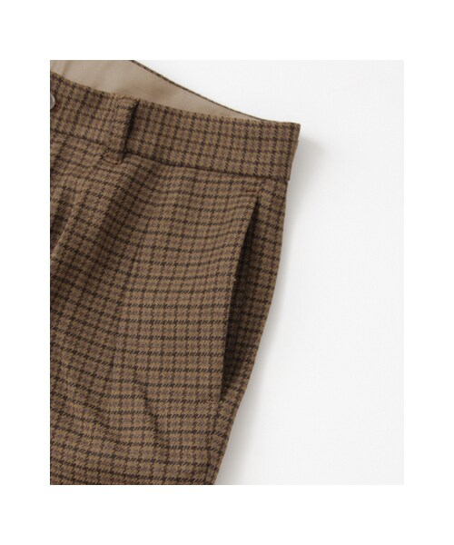 URBAN RESEARCH（アーバンリサーチ）の「ZUBON GUNCLUB CHECK 2TUCK WIDE（パンツ・メンズ・BLACK/CAMEL・1/2/3）」の12枚目の写真