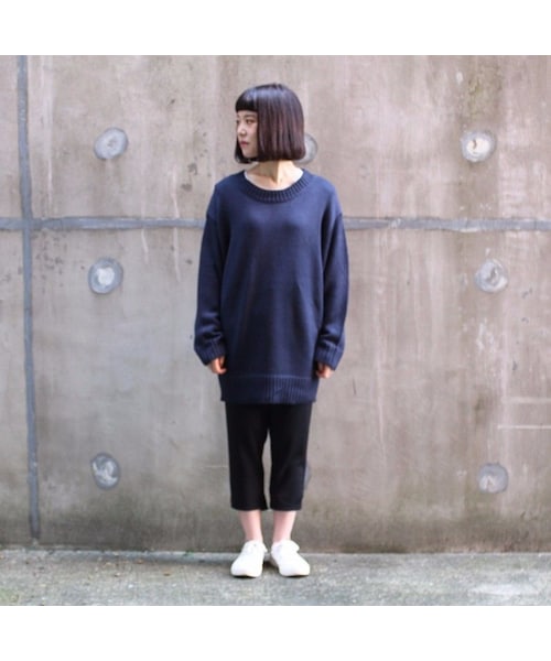 diddlediddle（ディドルディドル）の「SOFT KNIT / NAVY（ニット/セーター・メンズ・その他）」の3枚目の写真