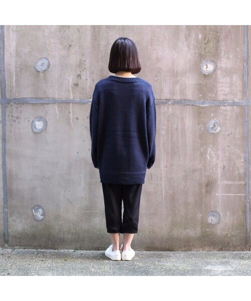 diddlediddle（ディドルディドル）の「SOFT KNIT / NAVY（ニット/セーター・メンズ・その他）」の6枚目の写真