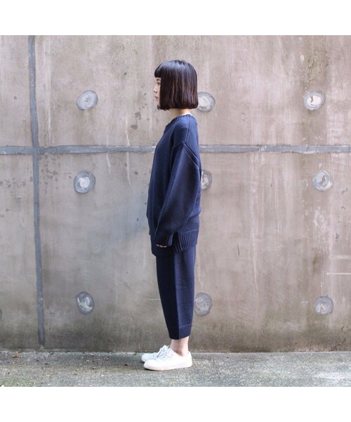diddlediddle（ディドルディドル）の「SOFT KNIT / NAVY（ニット/セーター・メンズ・その他）」の9枚目の写真