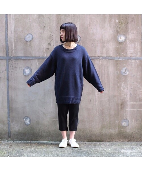 diddlediddle（ディドルディドル）の「SOFT KNIT / NAVY（ニット/セーター・メンズ・その他）」の4枚目の写真