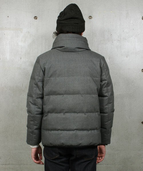 MEN'S BIGI(メンズビギ)の「【渡部篤郎さん着用 メンズクラブ12月号 掲載商品】ボリュームネックフードダウンジャケット/フランネルアムンゼン(ダウンジャケット/コート・メンズ・グレー/ネイビー・SS/S/M/L)」の7枚目の写真