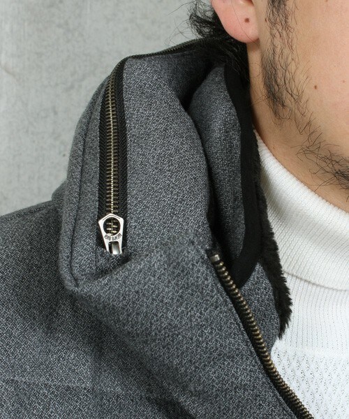 MEN'S BIGI(メンズビギ)の「【渡部篤郎さん着用 メンズクラブ12月号 掲載商品】ボリュームネックフードダウンジャケット/フランネルアムンゼン(ダウンジャケット/コート・メンズ・グレー/ネイビー・SS/S/M/L)」の15枚目の写真