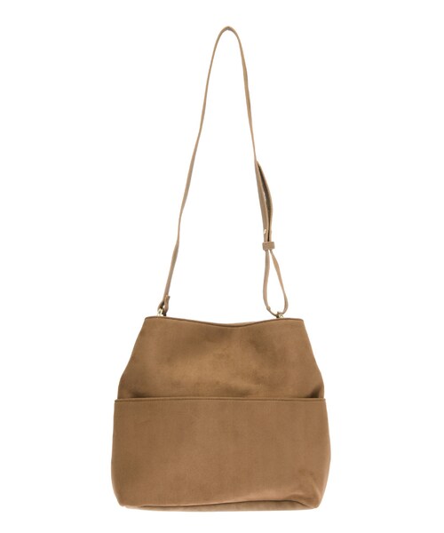 MERCURYDUO（マーキュリーデュオ）の「フェイクスエードリングＢＡＧ（バッグ・レディース・ライトグレー/ベビーピンク/ベージュ・F）」の6枚目の写真
