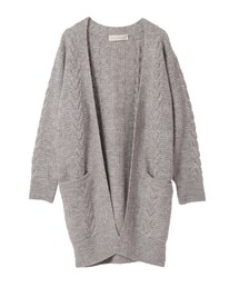 31 Sons de mode | ≪新作≫アルパカストレッチ地柄Mixトッパーカーディガン《予約アイテム》(トップス)