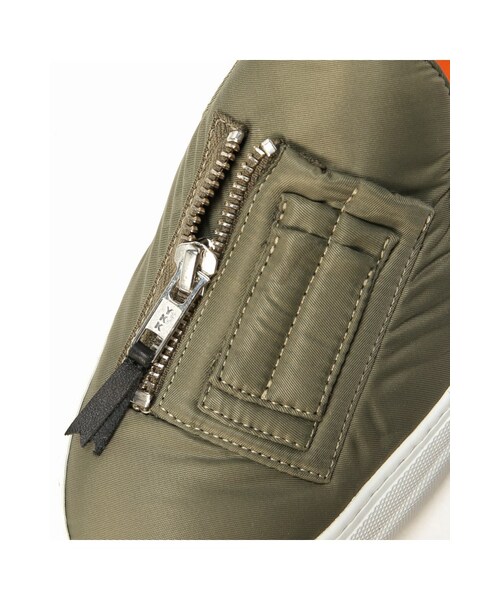 JOURNAL STANDARD（ジャーナルスタンダード）の「BOMBER ミリタリー スリッポン（シューズ・カーキ・37/38）」の11枚目の写真