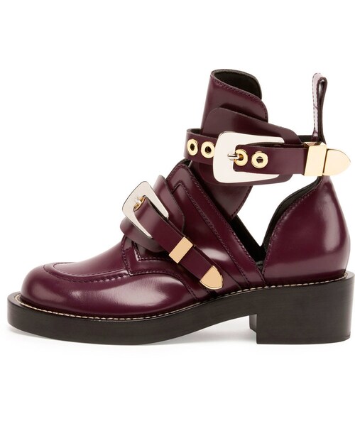 BALENCIAGA（バレンシアガ）の「Balenciaga Flat Moto Ankle Boot w/Buckles（ブーツ・レディース・Black・7B/37EU/6.5B/36.5EU）」の3枚目の写真