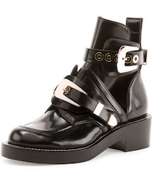 BALENCIAGA | Balenciaga Flat Moto Ankle Boot w/Buckles(ブーツ)
