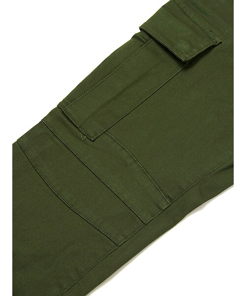 Luv maison(ラブメゾン)の「ツイルストレッチバイカーゴパンツ(パンツ・メンズ・ブラック/カーキ・M/L)」の17枚目の写真