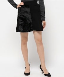 Little sunny bite | little sunny bite  ファー切替えスカート　LSK-007F(スカート)