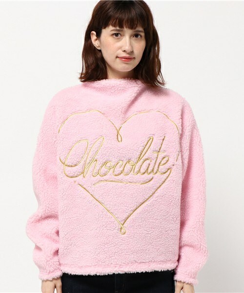 Little sunny bite（リトルサニーバイト）の「little sunny bite  チョコレートハイネックトップス　LTOP-027F（その他トップス・レディース・ピンク・FREE）」の2枚目の写真
