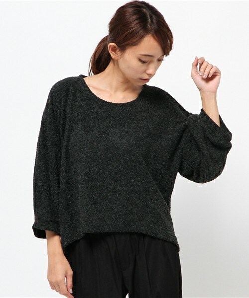 archives（アルシーヴ）の「袖ボリュームプルオーバー（Tシャツ/カットソー・レディース・オフホワイト/ブラック/グレー・MEDIUM）」の2枚目の写真