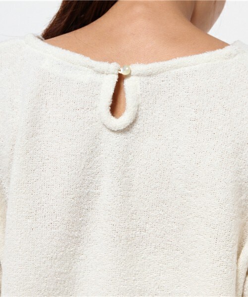 archives（アルシーヴ）の「袖ボリュームプルオーバー（Tシャツ/カットソー・レディース・オフホワイト/ブラック/グレー・MEDIUM）」の8枚目の写真