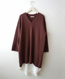 emmi | emmi レイヤードニットワンピース(ワンピース)