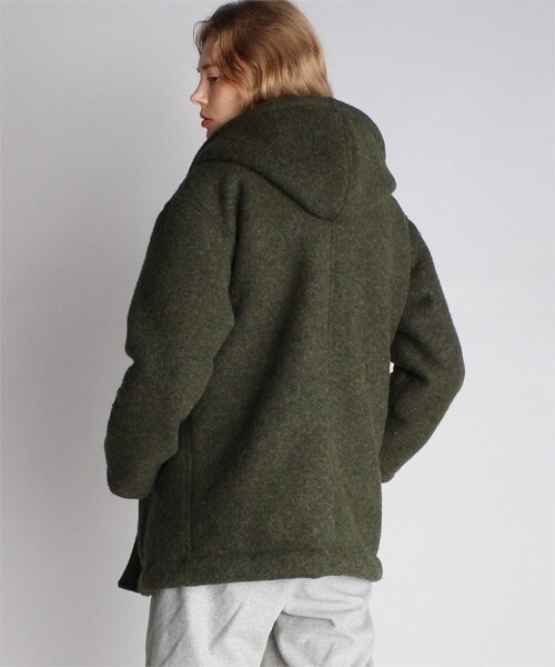 RNA-N（アールエヌエーエヌ）の「＜予約＞ボンディングZip upジャケット（ジャケット/アウター・レディース・ベージュ/カーキ/チャコール・M）」の5枚目の写真