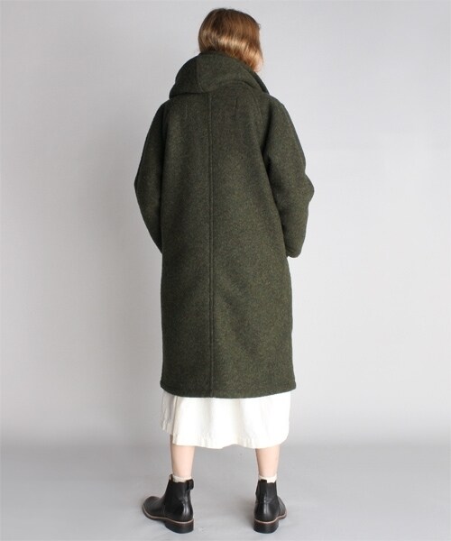 RNA-N（アールエヌエーエヌ）の「＜予約＞ボンディングガウン（ジャケット/アウター・レディース・ベージュ/カーキ/チャコール・M）」の12枚目の写真