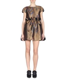 mini dress gold