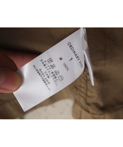 Ordinary fits（オーディナリーフィッツ）の「Ordinary fits〈オーディナリーフィッツ〉 GARAGE COAT (OM-T034R) BEIGE（デニムパンツ・メンズ・その他）」の6枚目の写真