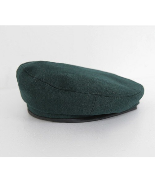 DHOLIC（ディーホリック）の「ウールベレー帽（ハンチング/ベレー帽・レディース・ネイビー/ブラウン/ダークグリーン/レッド・ONE）」の3枚目の写真