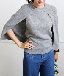 DHOLIC | ケープニットプルオーバー(ニット/セーター)