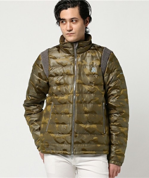 美品✨ MARK & LONA ダウンジャケット　カモ柄　カーキ　Lサイズ　中綿 MARK & LONA（マークアンドロナ）の「TM Camo Down Stand Jacket