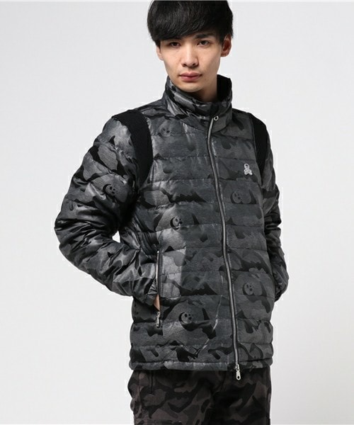 MARK & LONA スカル迷彩柄ダウンジャケット サイズXL MARK & LONA（マークアンドロナ）の「TM Camo Down Stand Jacket