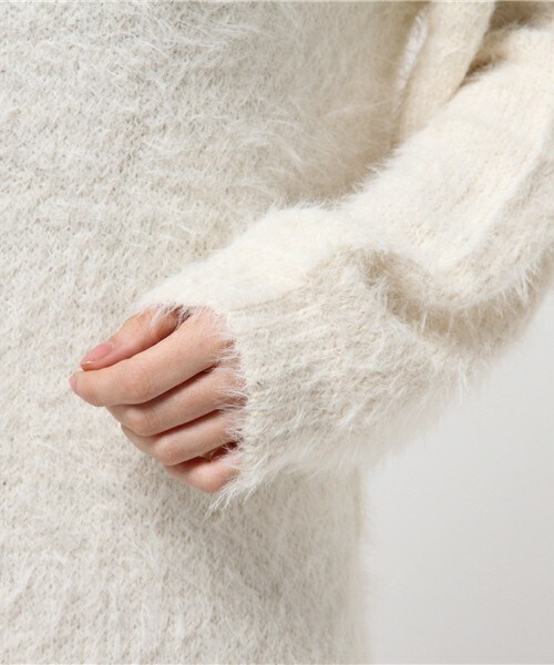 archives（アルシーヴ）の「テンタッチラグランプルオーバー（ニット/セーター・レディース・オフホワイト/グレー/ピンク・MEDIUM）」の8枚目の写真