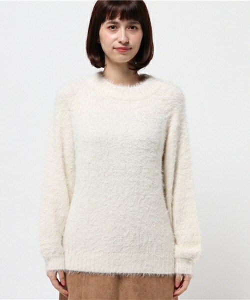 archives（アルシーヴ）の「テンタッチラグランプルオーバー（ニット/セーター・レディース・オフホワイト/グレー/ピンク・MEDIUM）」の4枚目の写真