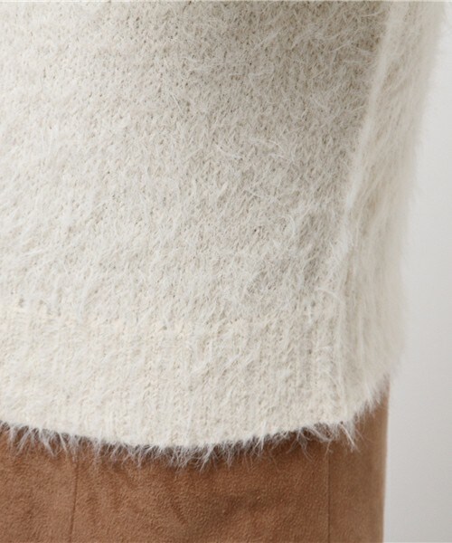 archives（アルシーヴ）の「テンタッチラグランプルオーバー（ニット/セーター・レディース・オフホワイト/グレー/ピンク・MEDIUM）」の9枚目の写真