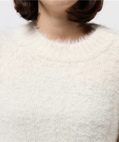 archives（アルシーヴ）の「テンタッチラグランプルオーバー（ニット/セーター・レディース・オフホワイト/グレー/ピンク・MEDIUM）」の7枚目の写真