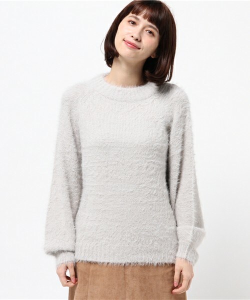 archives（アルシーヴ）の「テンタッチラグランプルオーバー（ニット/セーター・レディース・オフホワイト/グレー/ピンク・MEDIUM）」の3枚目の写真