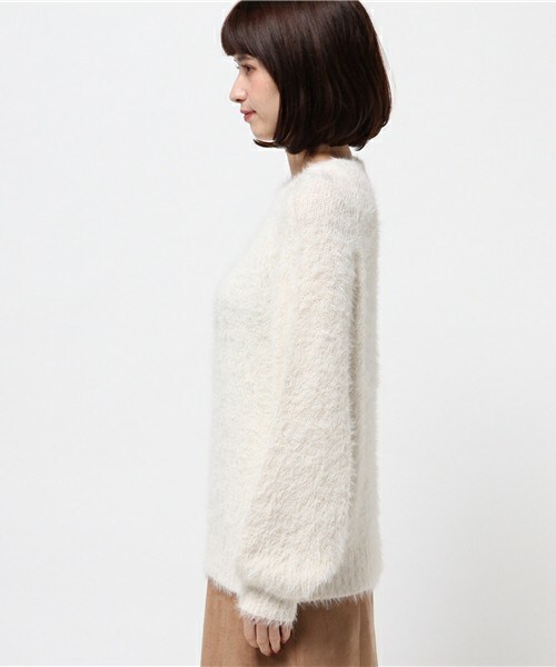 archives（アルシーヴ）の「テンタッチラグランプルオーバー（ニット/セーター・レディース・オフホワイト/グレー/ピンク・MEDIUM）」の5枚目の写真