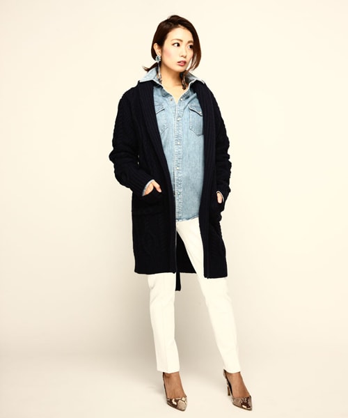 THE STRAND（ストランド）の「THE STRAND(ストランド) センタープリーツ度詰めジャージパンツ（スラックス・レディース・ホワイト/ライトグレー/ネイビー・S/M）」の6枚目の写真