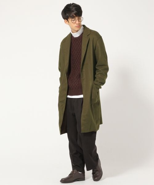 RAGEBLUE（レイジブルー）の「ウールガウンコート（ジャケット/アウター・ブラック/グリーン）」の13枚目の写真