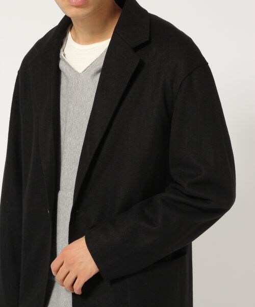 RAGEBLUE（レイジブルー）の「ウールガウンコート（ジャケット/アウター・ブラック/グリーン）」の6枚目の写真