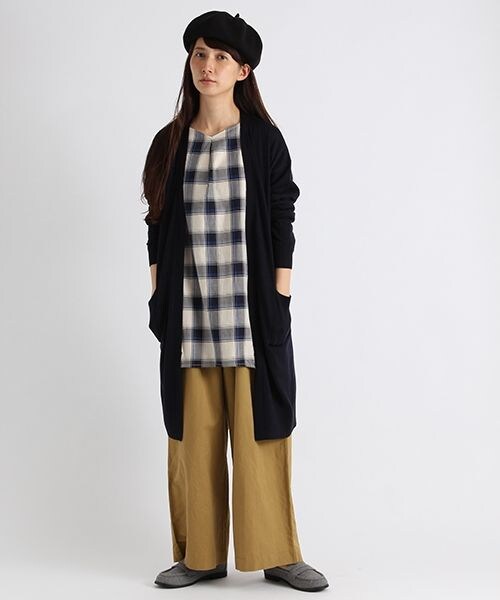 studio CLIP（スタディオクリップ）の「アソート生地ローファー（シューズ・チェック/ライトグレー）」の6枚目の写真