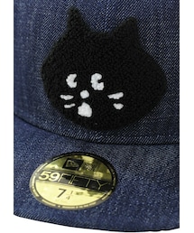 Ne-net 鍋蓋デザイン帽子 Ne-net（ネネット）の「にゃー / 【WEB別注】にゃー × NEW ERA