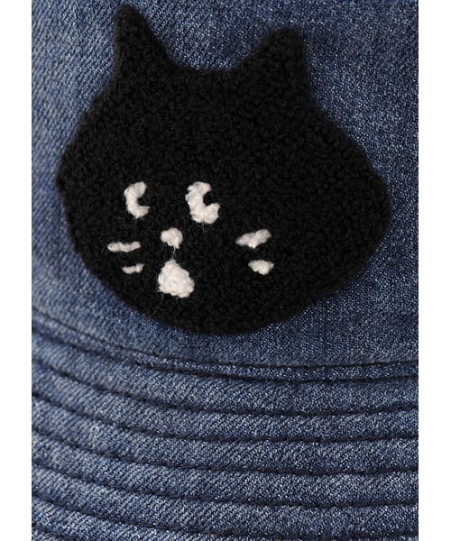 Ne-net（ネネット）の「にゃー / にゃー × NEW ERA Denim / 帽子（帽子・light blue -再入荷リクエスト/navy -○・サイズ,高さ,頭周り,ツバ,-,9,62,5.5,）」の4枚目の写真