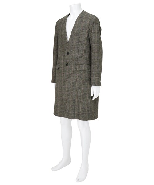 Ne-net(ネネット)の「ネ・ネット / メンズ モクバノコート / コート(ジャケット/アウター・メンズ・blue 03○/charcoal gray 03○・サイズ,身丈,肩幅,身幅,袖丈,03,100,47,57,63,)」の9枚目の写真