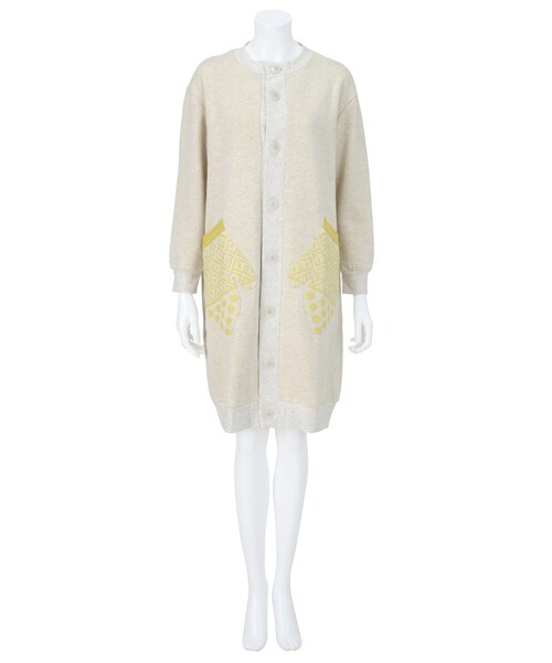 Ne-net(ネネット)の「ネ・ネット / ニーパン裏毛 / コート(ジャケット/アウター・レディース・off white 02○/gray 02○・サイズ,身丈,肩幅,身幅,袖丈,02,96,50,62,50.5,)」の4枚目の写真