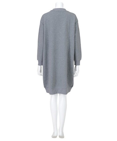 Ne-net(ネネット)の「ネ・ネット / ニーパン裏毛 / コート(ジャケット/アウター・レディース・off white 02○/gray 02○・サイズ,身丈,肩幅,身幅,袖丈,02,96,50,62,50.5,)」の5枚目の写真