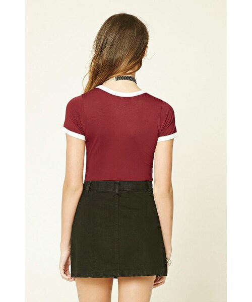 FOREVER 21（フォーエバー トゥエンティーワン）の「Heartbreaker Tour ボディスーツ（その他・レディース・BURGUNDY/CREAM/GREY/BLACK・S/M/L）」の3枚目の写真