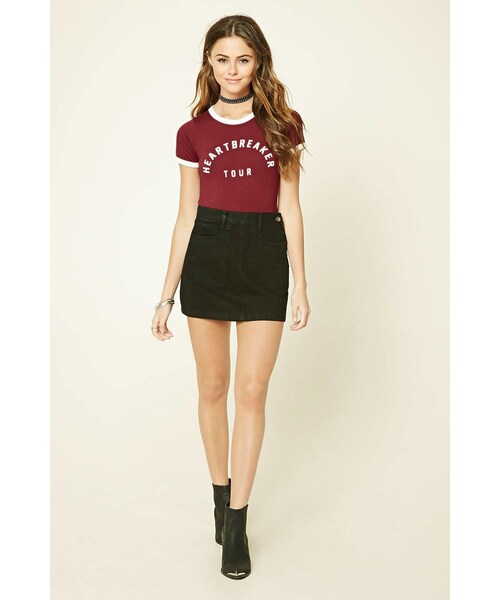 FOREVER 21（フォーエバー トゥエンティーワン）の「Heartbreaker Tour ボディスーツ（その他・レディース・BURGUNDY/CREAM/GREY/BLACK・S/M/L）」の4枚目の写真